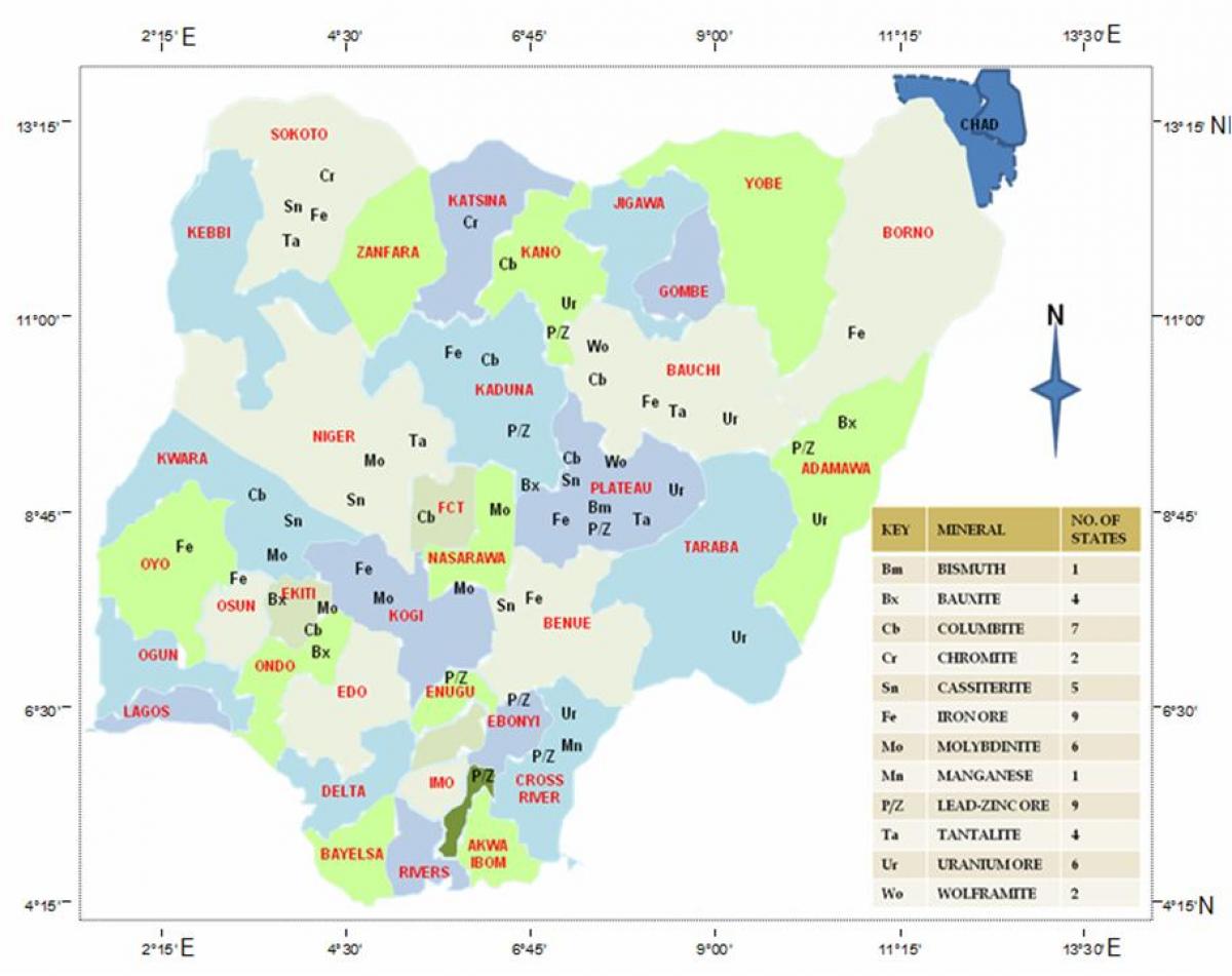 Различие по территории и по сезонам сша. Природные ресурсы Нигерии на карте. Карта полезных ископаемых Нигерии. Карта Нигерии полезные ископаемые. Нигерия на карте.