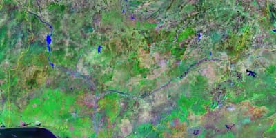Карта Нігерыі горы