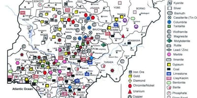 Мінеральная карце Нігерыі