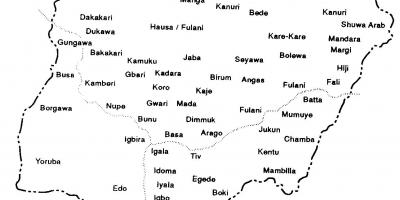 Намаляваць карту Нігерыі